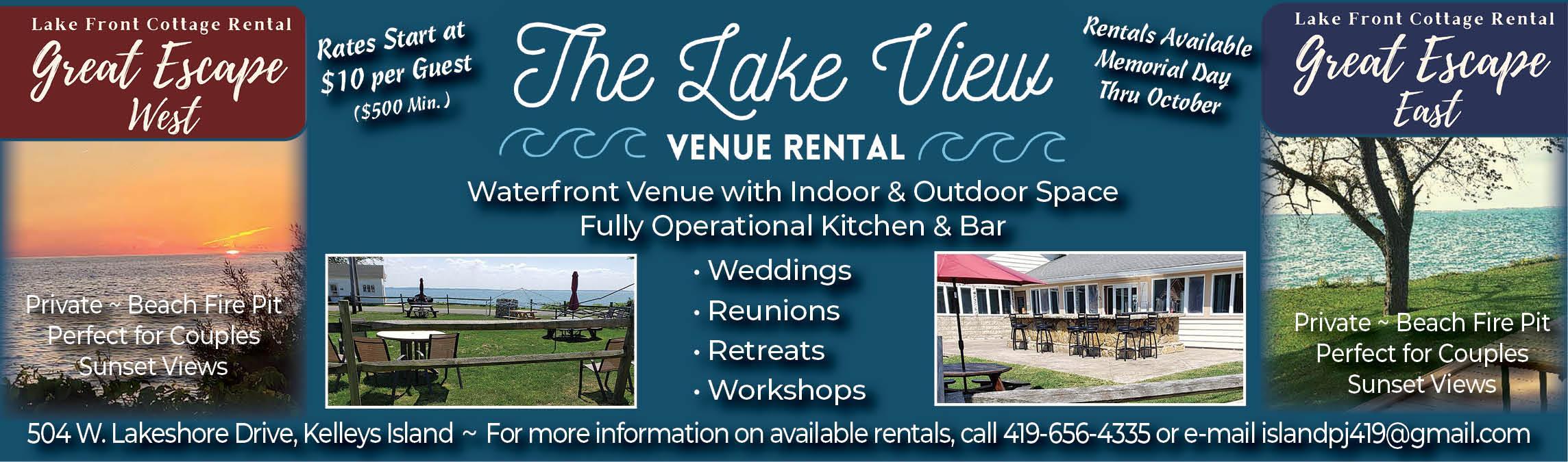 The Lake View Venue Rental