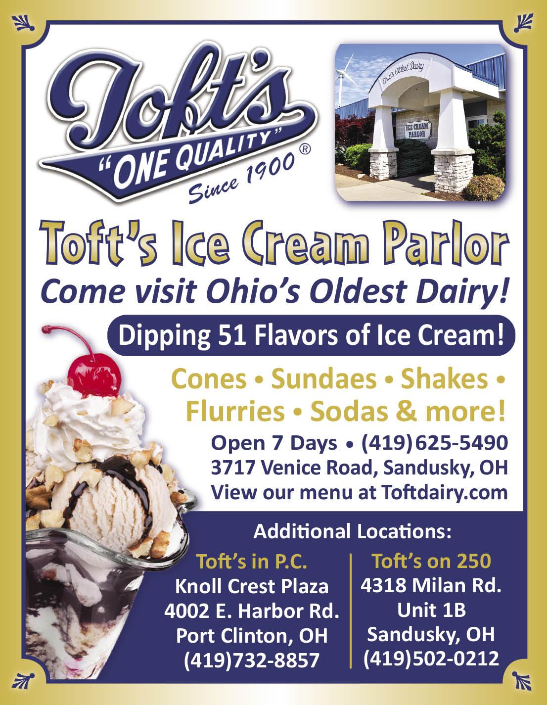 Toft’s Dairy &  Ice Cream Parlor